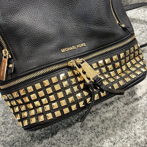 Michael Kors Studded Rhea Backpack - Picture 3 of 4